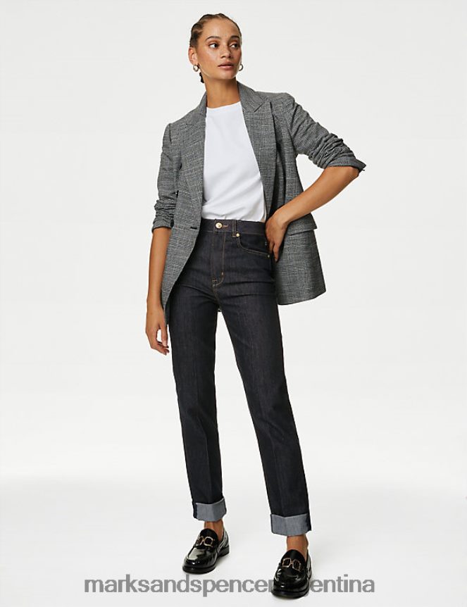 Marks & Spencer mujer vaqueros elegantes harper cigarrillos ropa mezcla de índigo 46VL2868