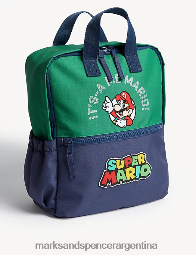 Marks & Spencer niños mochila repelente al agua super mario accesorios sabio oscuro 46VL7806