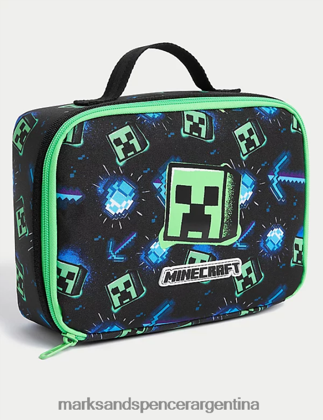 Marks & Spencer niños lonchera ligera de minecraft accesorios negro 46VL7868