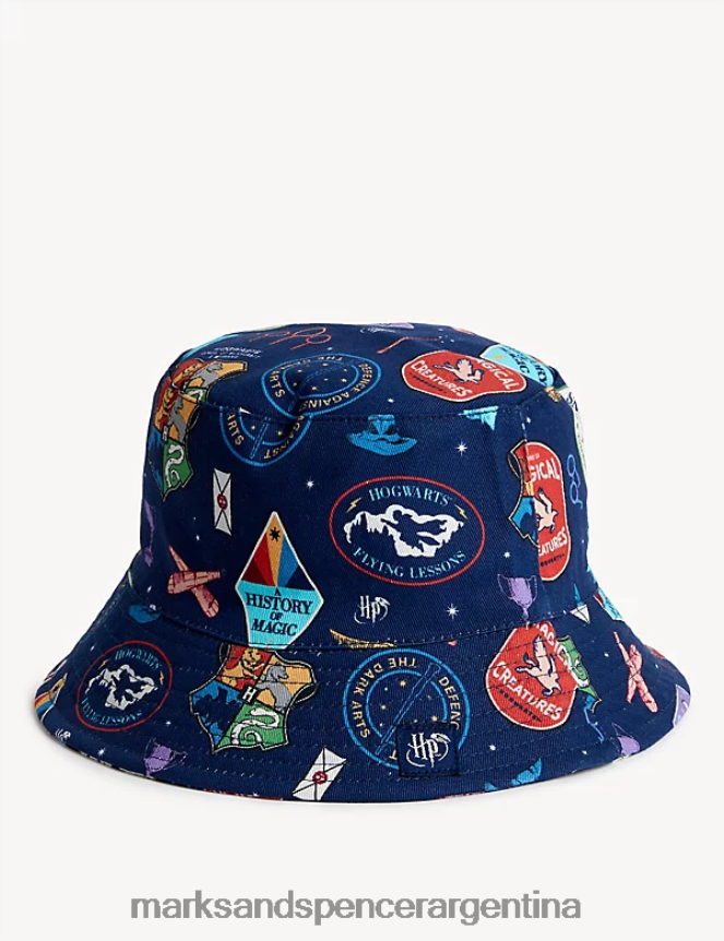 Marks & Spencer niños Sombrero para el sol de Harry Potter de puro algodón. accesorios índigo 46VL8042