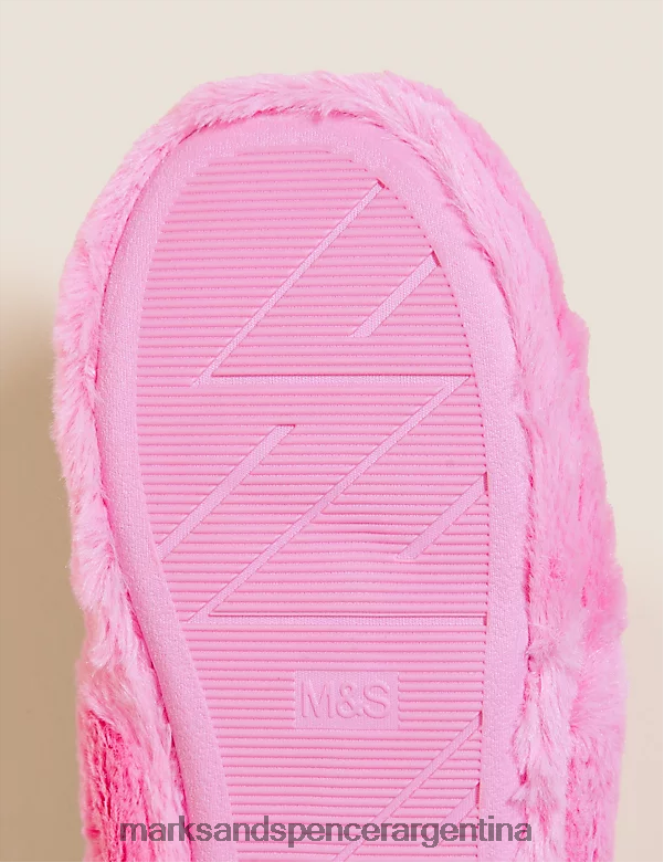 Marks & Spencer niños pantuflas de cerdo percy calzado rosa 46VL8070