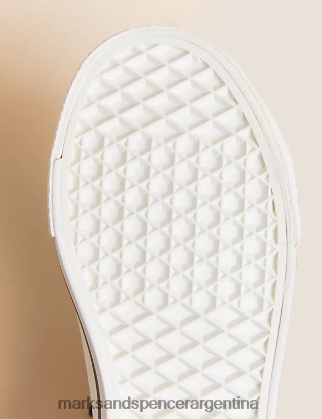 Marks & Spencer niños zapatillas altas con cremallera Freshfeet calzado Armada 46VL8012