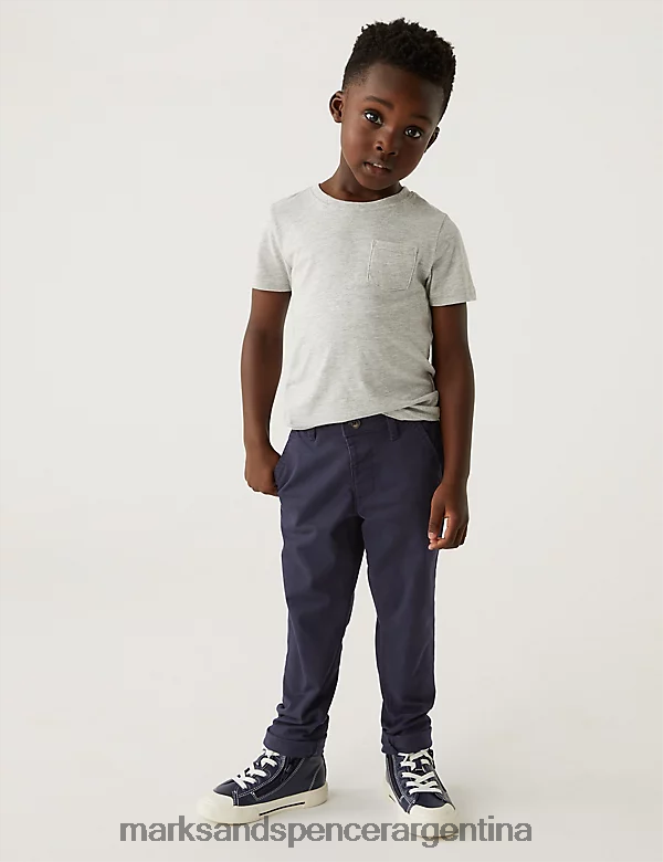 Marks & Spencer niños chinos ricos en algodón ropa Armada 46VL7956