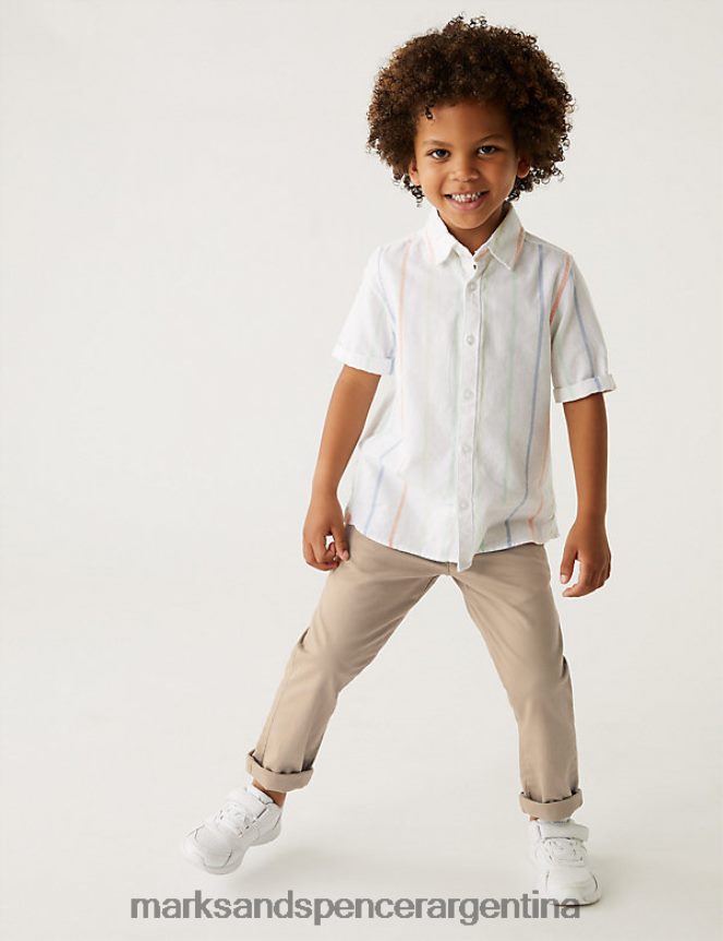 Marks & Spencer niños chinos ricos en algodón ropa piedra 46VL8224