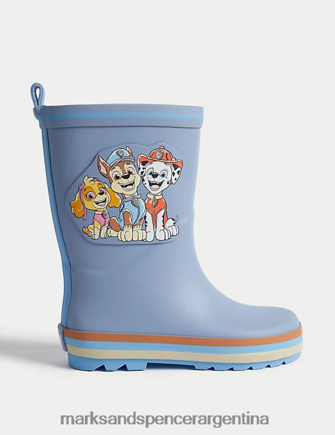 Marks & Spencer niños botas de agua de patrulla canina de pies frescos calzado campanilla 46VL7882
