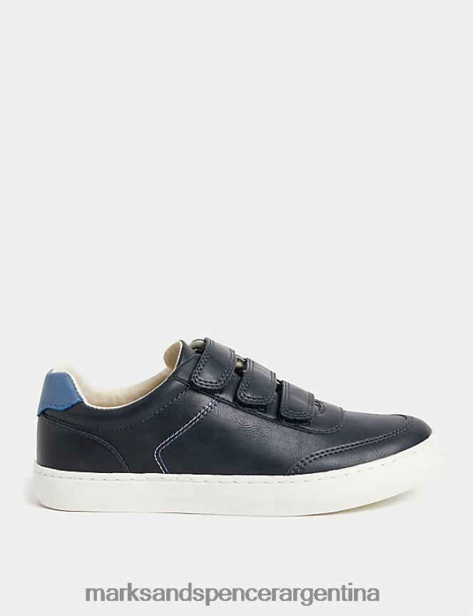 Marks & Spencer niños zapatillas Freshfeet con velcro calzado Armada 46VL8014