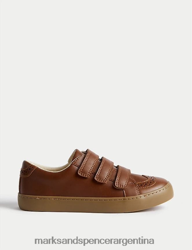 Marks & Spencer niños zapatillas Freshfeet con velcro calzado broncearse 46VL7980