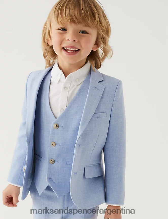 Marks & Spencer niños chaqueta de traje mini me ropa azul suave 46VL7808