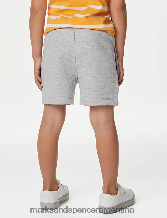 Marks & Spencer niños Paquete de 2 shorts ricos en algodón ropa azul marino/gris 46VL8022