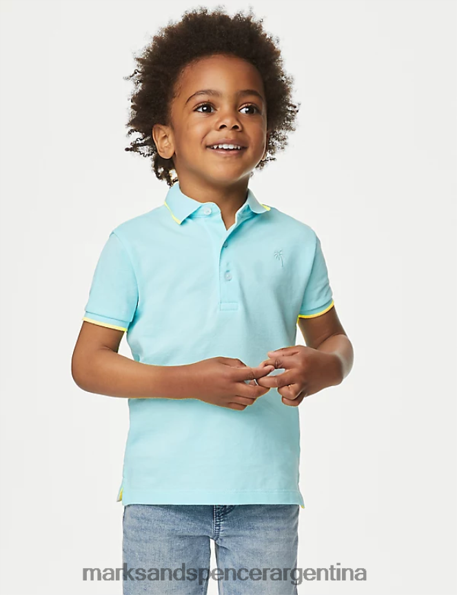 Marks & Spencer niños polo de puro algodón ropa agua 46VL8246