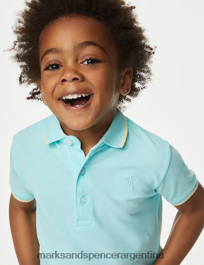 Marks & Spencer niños polo de puro algodón ropa agua 46VL8246