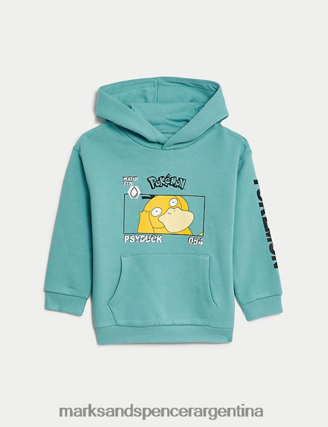 Marks & Spencer niños sudadera con capucha de pokemon rica en algodón ropa agua espolvoreada 46VL7902