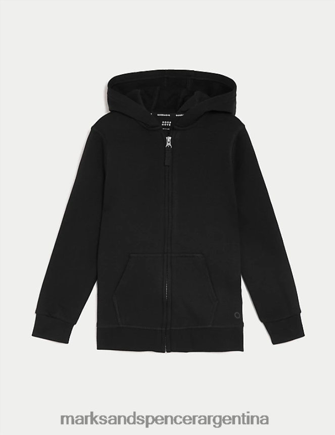 Marks & Spencer niños sudadera escolar con capucha ropa negro 46VL8104