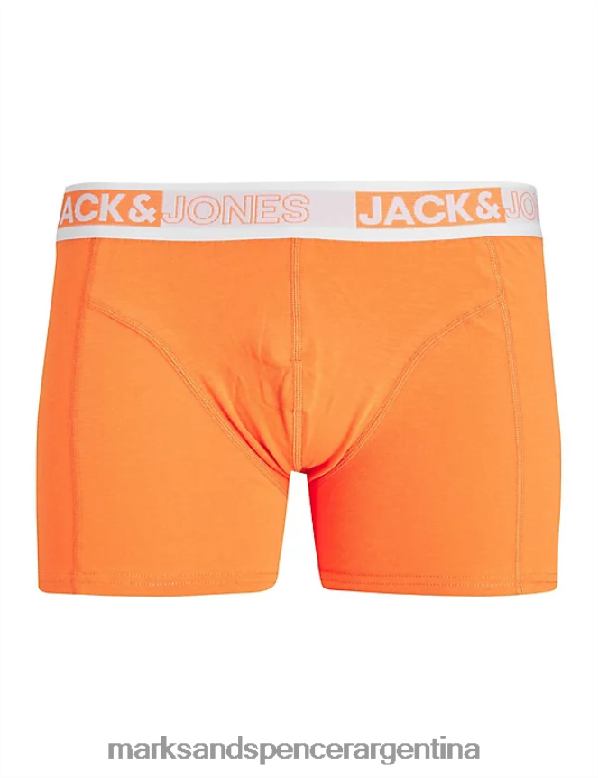Marks & Spencer unisexo Paquete de 3 calzoncillos con alto contenido de algodón accesorios mezcla de naranja 46VL7546