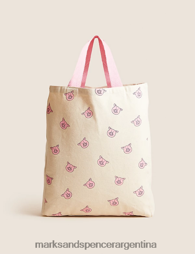Marks & Spencer unisexo bolsa de asas de cerdo percy accesorios beige 46VL3308