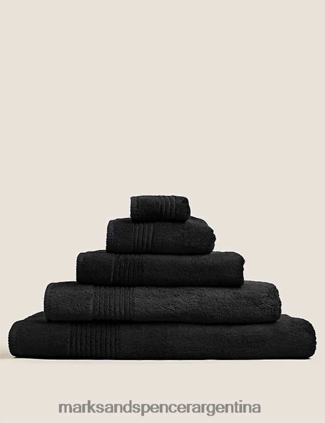 Marks & Spencer unisexo toalla de lujo de algodón egipcio accesorios negro 46VL3612