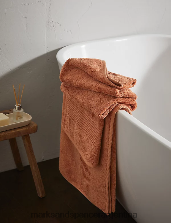 Marks & Spencer unisexo toalla de lujo de algodón egipcio accesorios terracota clara 46VL3648