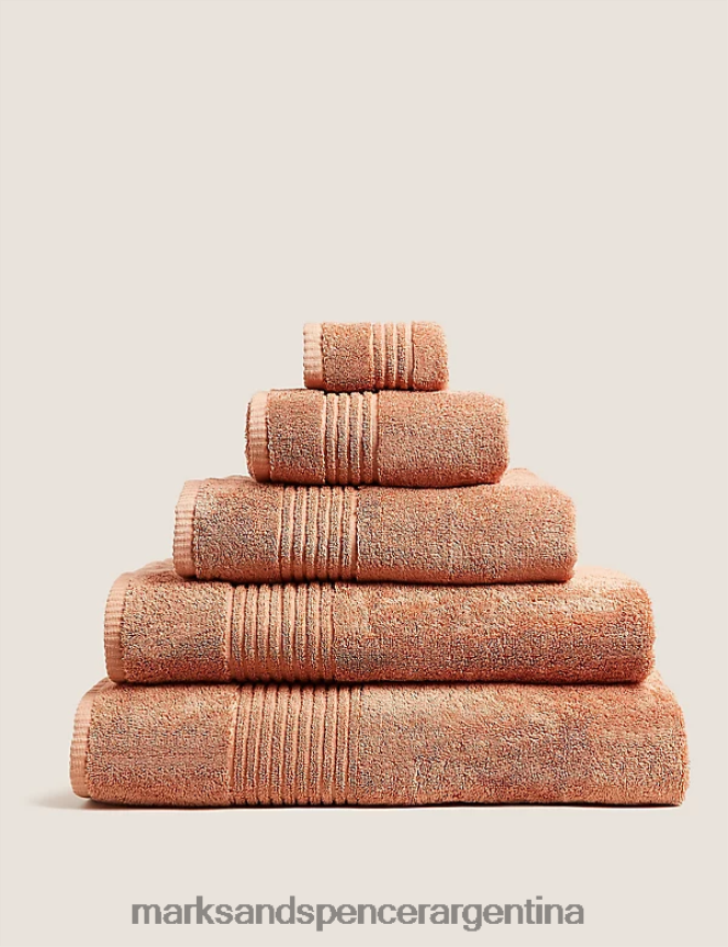 Marks & Spencer unisexo toalla de lujo de algodón egipcio accesorios terracota clara 46VL3648