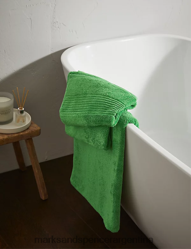 Marks & Spencer unisexo toalla de lujo de algodón egipcio accesorios verde claro 46VL3626