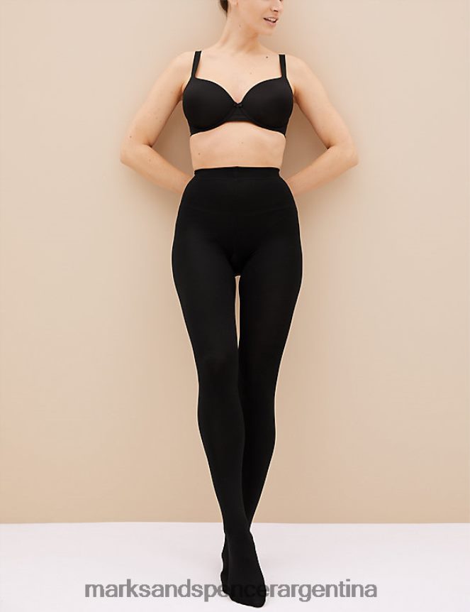 Marks & Spencer unisexo Paquete de 2 medias con sensor corporal de 120 deniers lencería negro 46VL4468