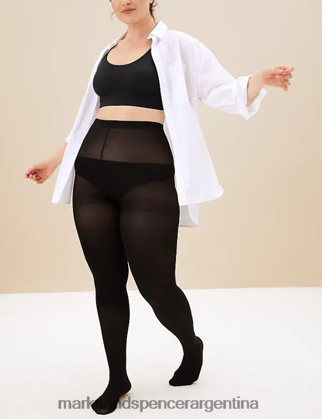 Marks & Spencer unisexo Paquete de 3 medias con sensor corporal de 60 deniers lencería negro 46VL4716