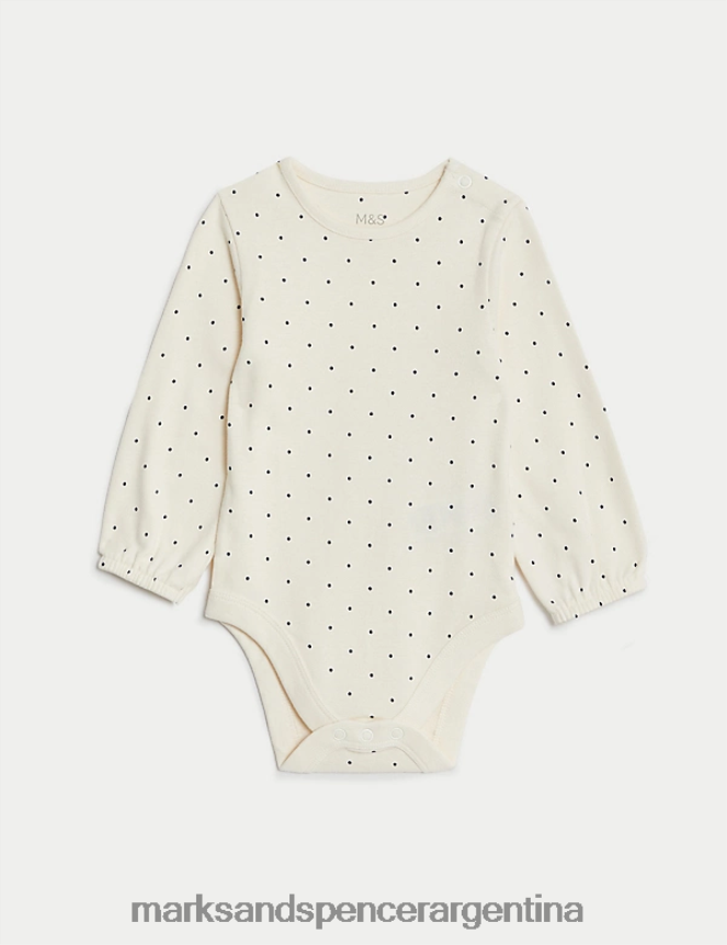 Marks & Spencer unisexo Conjunto de 3 piezas de algodón con manchas ricas ropa mezclilla 46VL7708