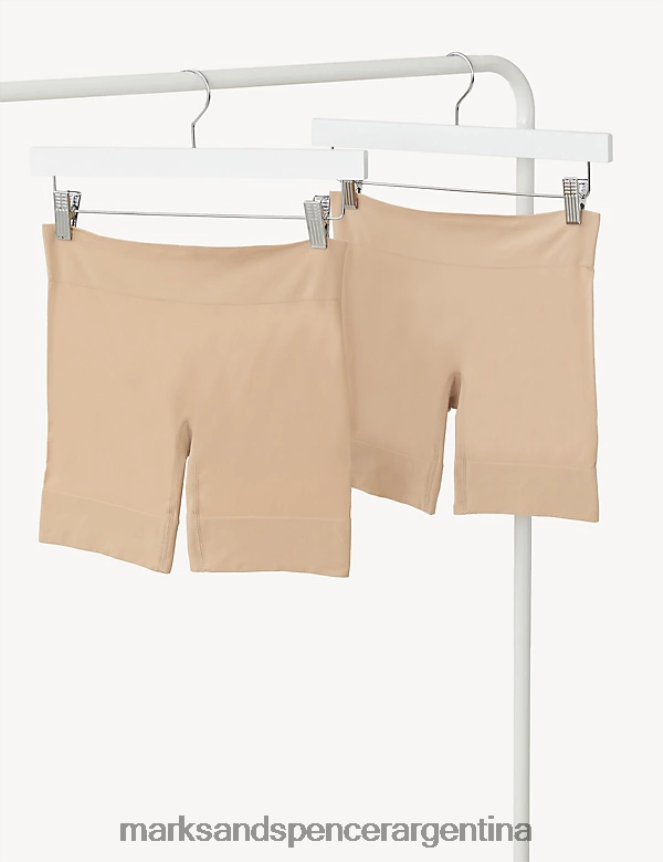 Marks & Spencer unisexo Paquete de 2 pantalones cortos antirozaduras ropa cuarzo rosa 46VL3694