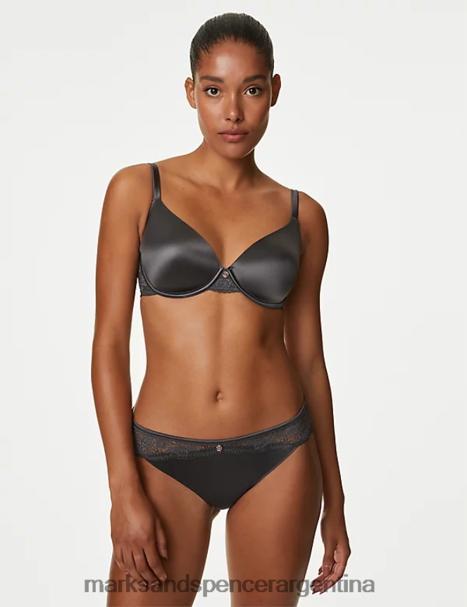 Marks & Spencer unisexo alisado sin bragas brasileñas vpl ropa gris 46VL4434