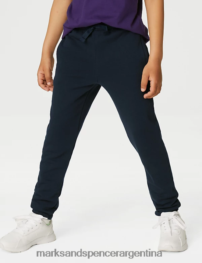 Marks & Spencer unisexo Pack de 2 joggers escolares de ajuste regular ropa Armada 46VL3590