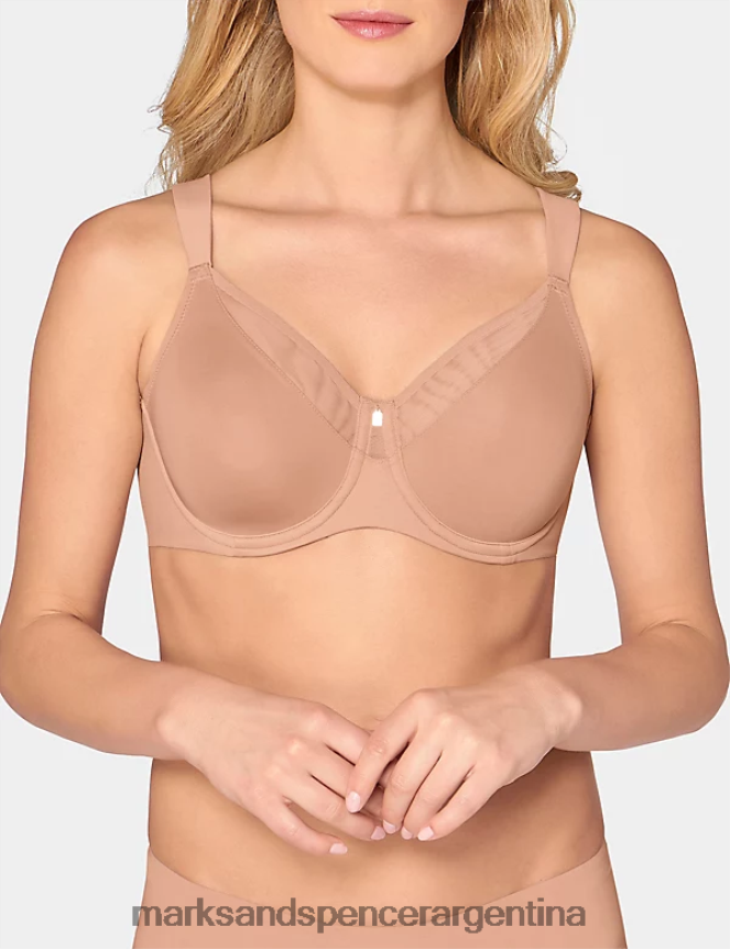 Marks & Spencer unisexo Sujetador reductor con aros, sin relleno, True Shape Sensation ropa desnudo 46VL4764