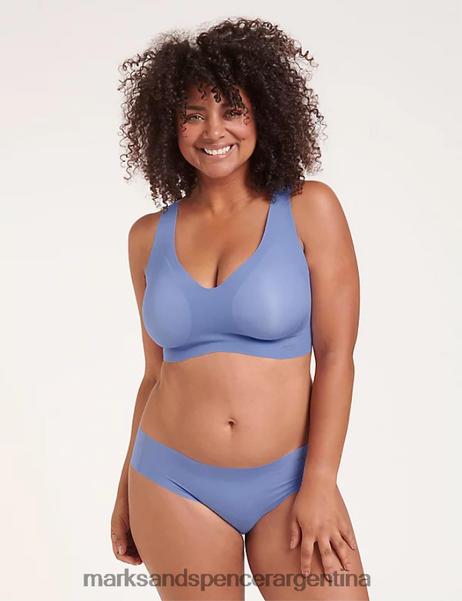 Marks & Spencer unisexo bralette sin aros zero Feel ropa azul 46VL4272