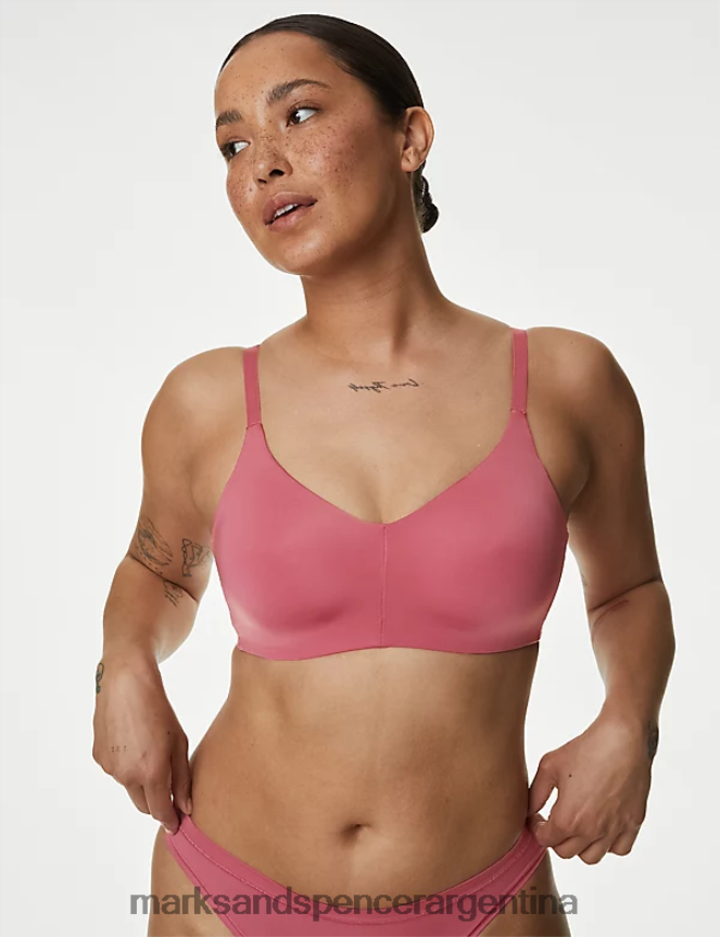 Marks & Spencer unisexo sujetador de copa completa sin aros flexifit ropa frambuesa 46VL4140