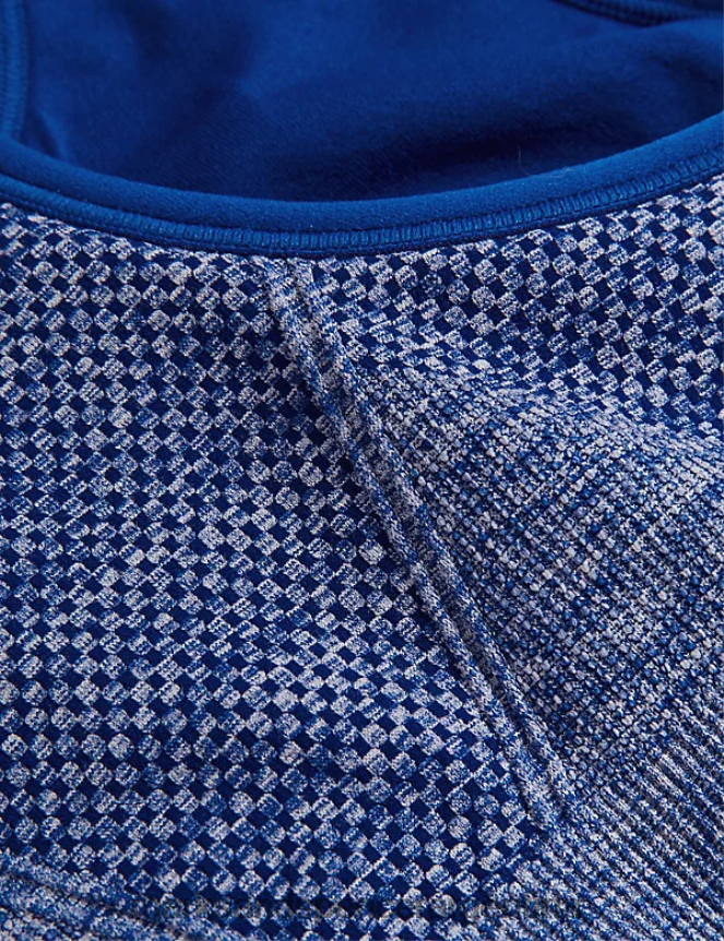 Marks & Spencer unisexo sujetador deportivo reversible sin costuras de sujeción media ropa cobalto 46VL4690