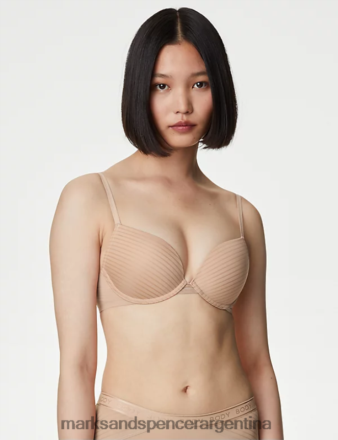 Marks & Spencer unisexo sujetador push-up con aros definido por el cuerpo ropa cuarzo rosa 46VL3970