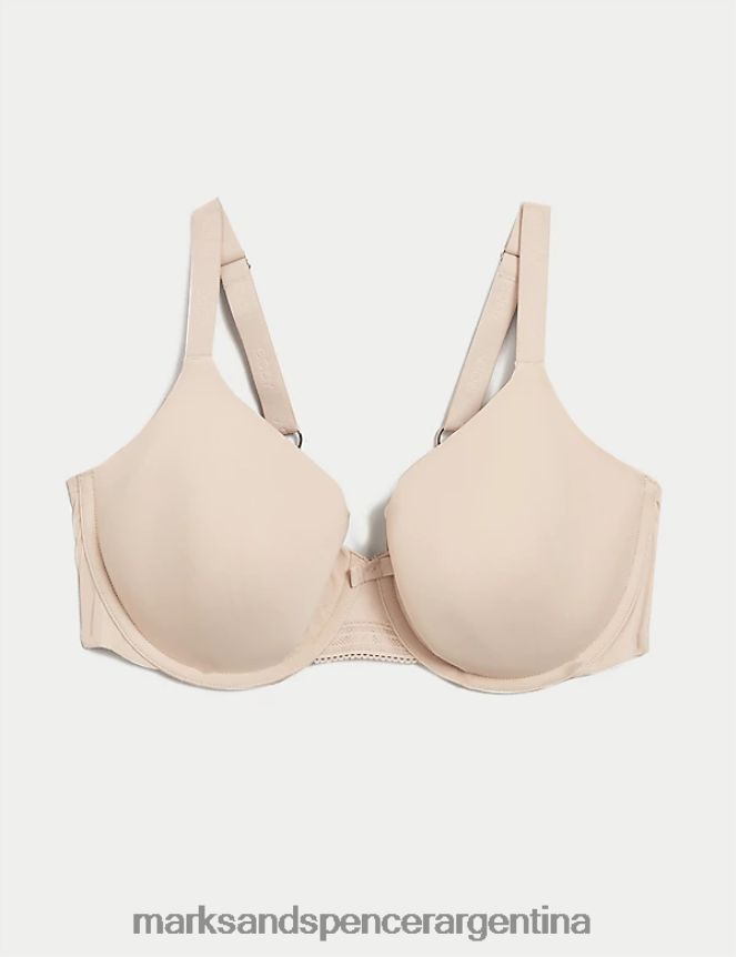 Marks & Spencer unisexo sujetador tipo camiseta con aros y copa completa flexifit ropa opalino 46VL4052