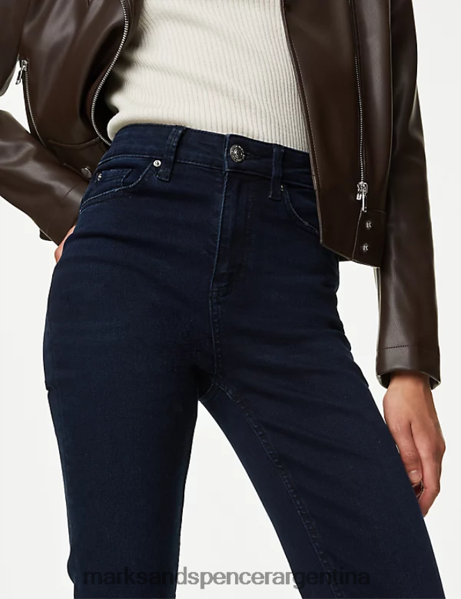 Marks & Spencer unisexo jeans con corte tipo bota de eva ropa azul negro 46VL864