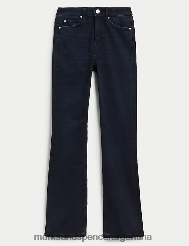 Marks & Spencer unisexo jeans con corte tipo bota de eva ropa azul negro 46VL864