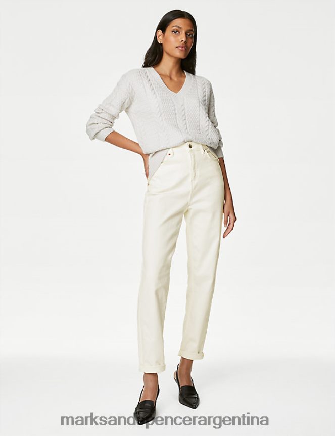 Marks & Spencer unisexo los vaqueros de mamá ropa crudo 46VL3390