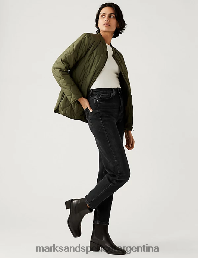 Marks & Spencer unisexo los vaqueros de mamá ropa negro 46VL3092
